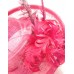 Palma Feather Fascinator-Pink-Onesize