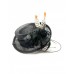 Palma Feather Fascinator-Black-Onesize