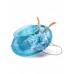 Palma Feather Fascinator-Blue-Onesize