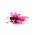 Jerry Feather Fascinator-Pink-Onesize