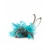 Tia Feather Fascinator-Blue-Onesize