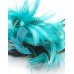 Tia Feather Fascinator-Blue-Onesize