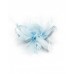 Benita Feather Fascinator-Blue-Onesize