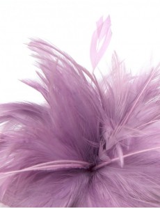 Benita Feather Fascinator-Purple-Onesize