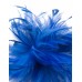 Lacy Feather Fascinator-Blue-Onesize