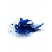 Gail Feather Fascinator-Blue-Onesize