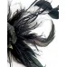 Eloise Feather Fascinator-Black-Onesize