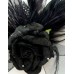 Eloise Feather Fascinator-Black-Onesize