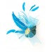 Eloise Feather Fascinator-Blue-Onesize