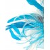 Eloise Feather Fascinator-Blue-Onesize