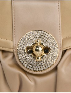 Lisbeth Clutch Bag-Gold-FIts All